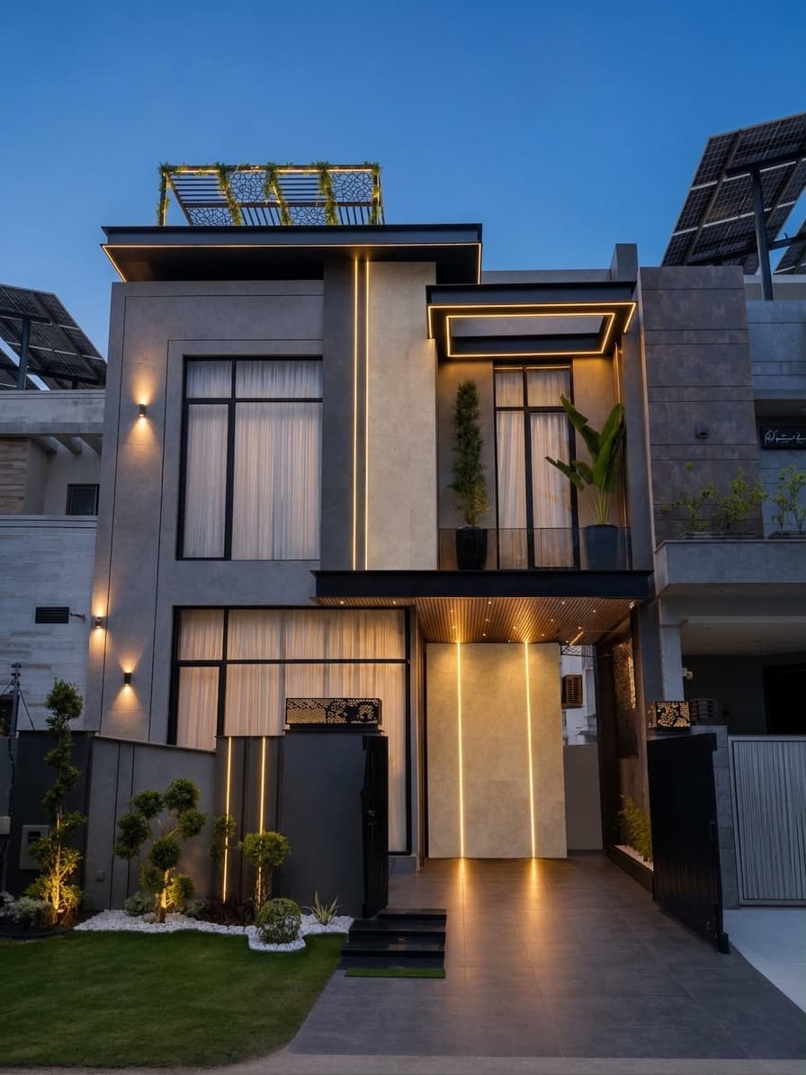 Ultra-Modern Fully Furnished 5 Marla House for Sale in DHA Phase 9 Town Lahore - Photo 1